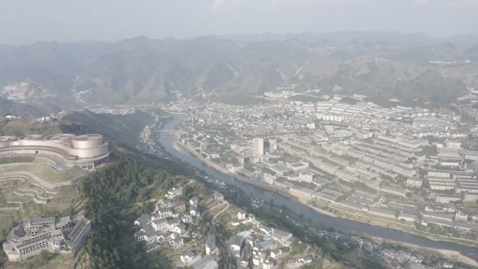 航拍茅台镇 赤水河 天酿剧场4K