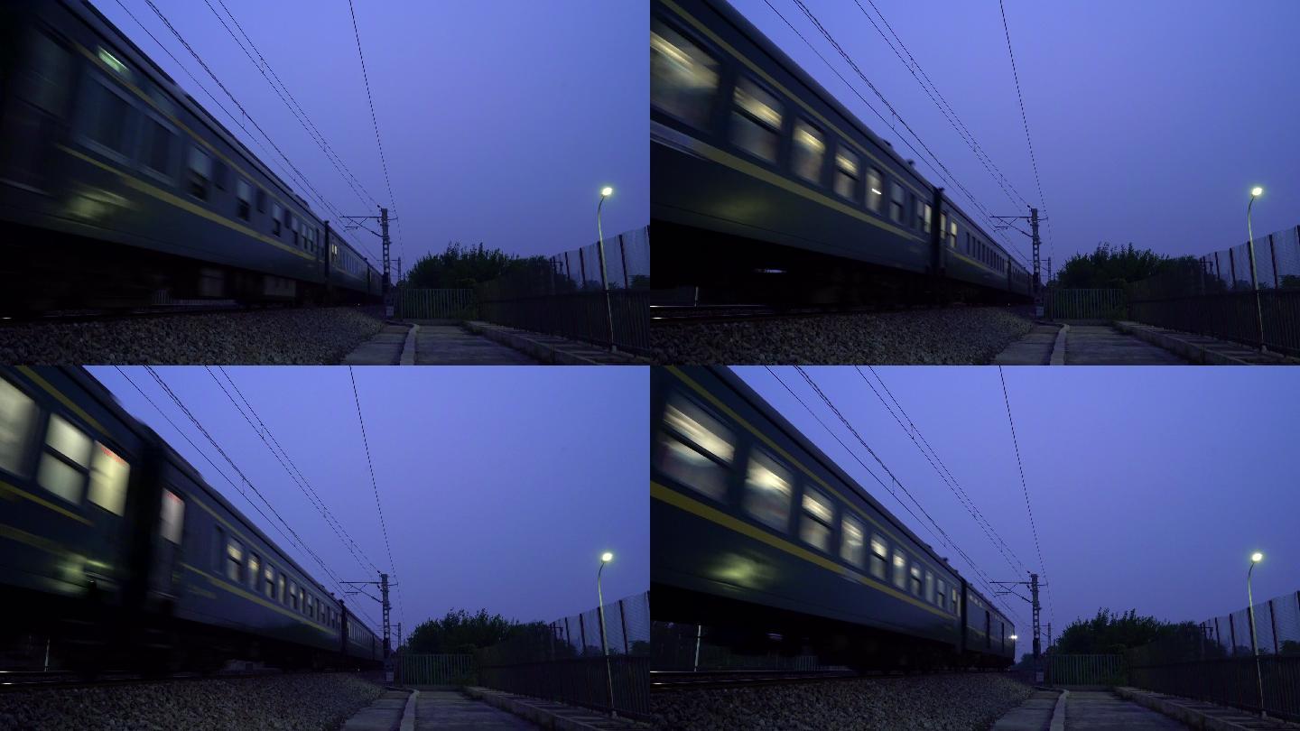 4K拍摄火车掠过