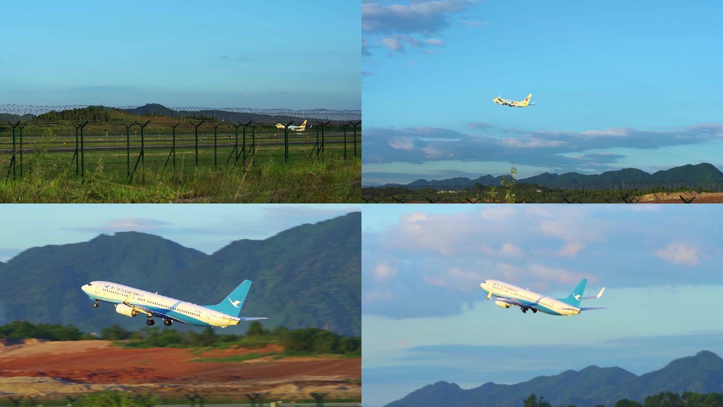 【4K】飞机起飞