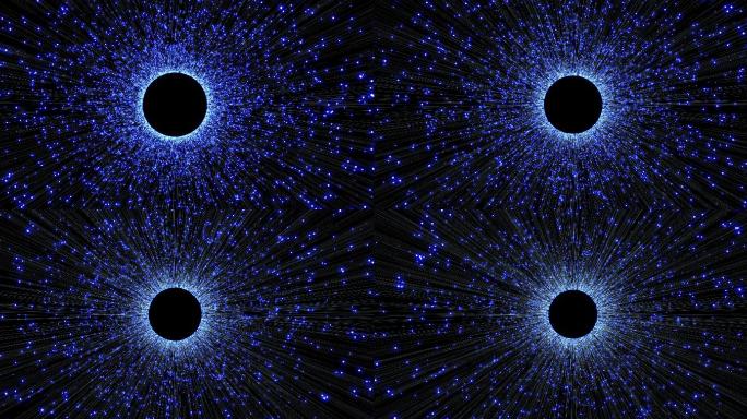 抽象发光和移动线技术背景