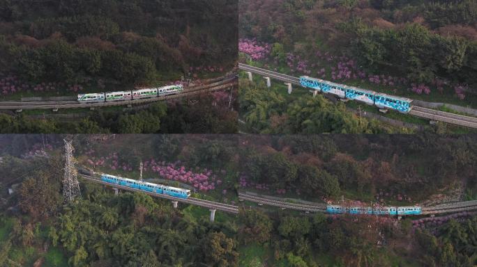 开往春天的列车 重庆轻轨  轨道交通