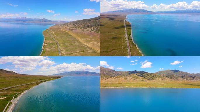 2021航拍新疆4K-赛里木湖