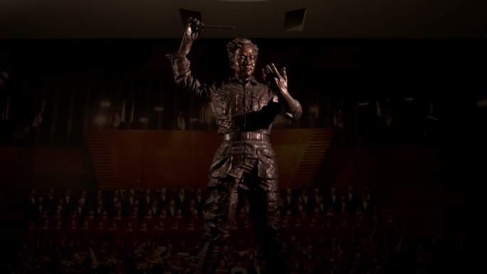 冼星海纪念馆雕像作曲家英雄模范人物