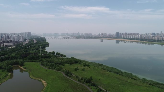 临沂沂河城市倒影大景