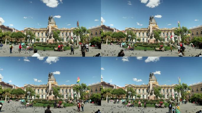 玻利维亚拉巴斯城广场