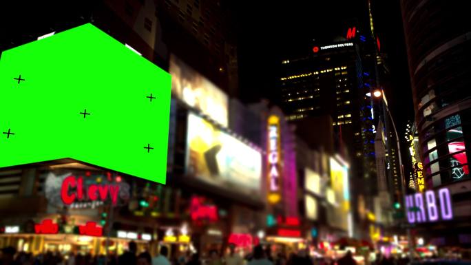 绿色屏幕广告牌