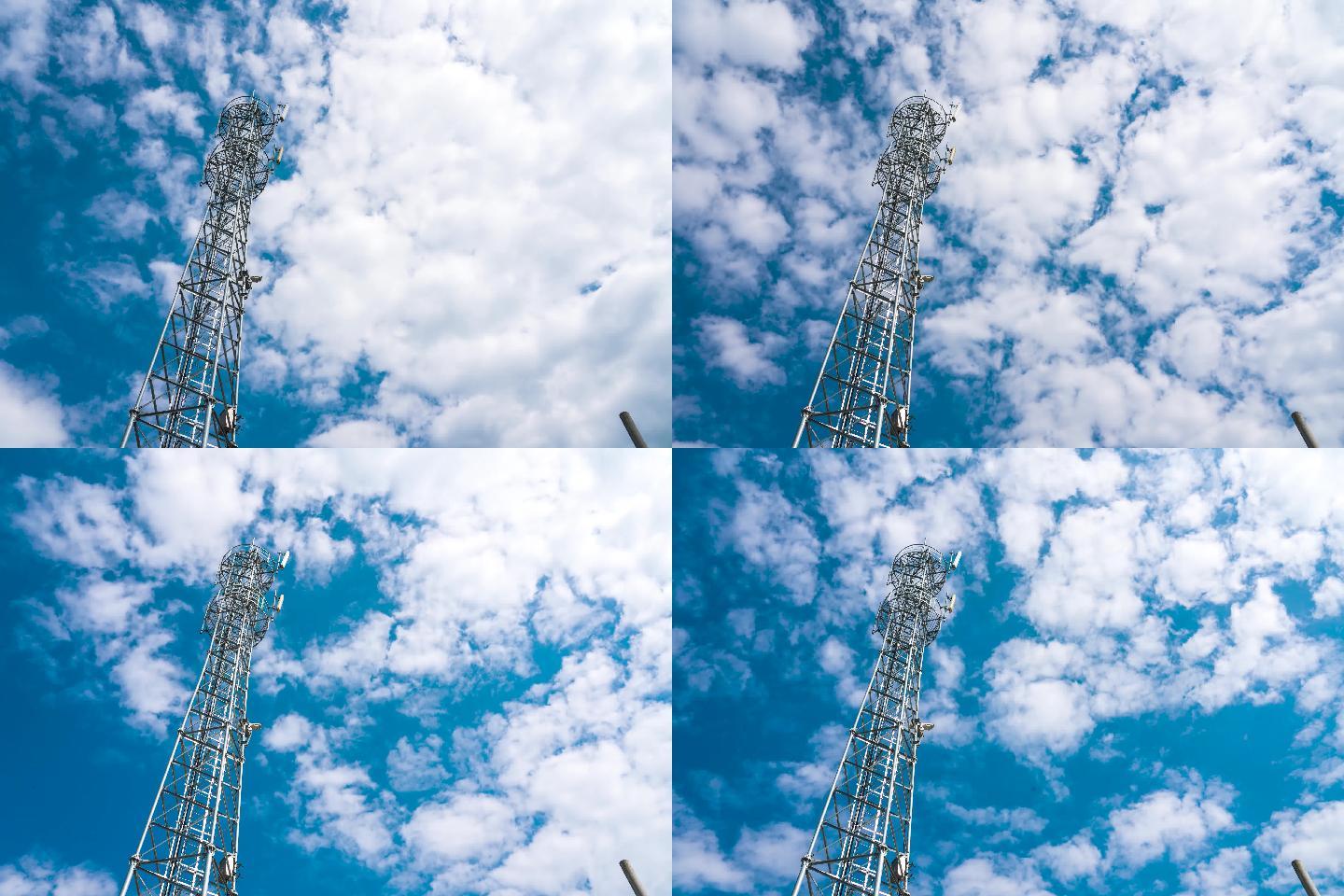 4K 5G移动信号通讯铁塔