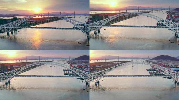 珠海横琴二桥航拍城市地产科技电影空镜4k