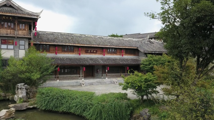 古镇古代建筑风景航拍素材