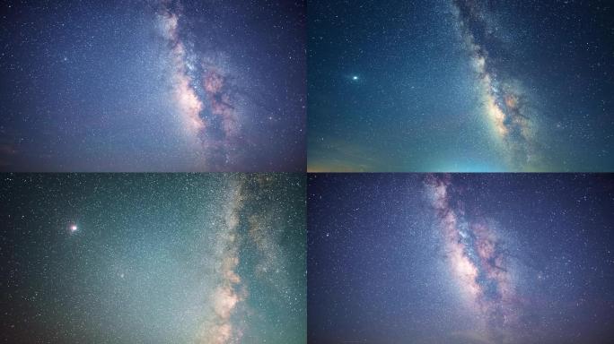 4K，2分钟7段夏季银河星空延时摄影合集