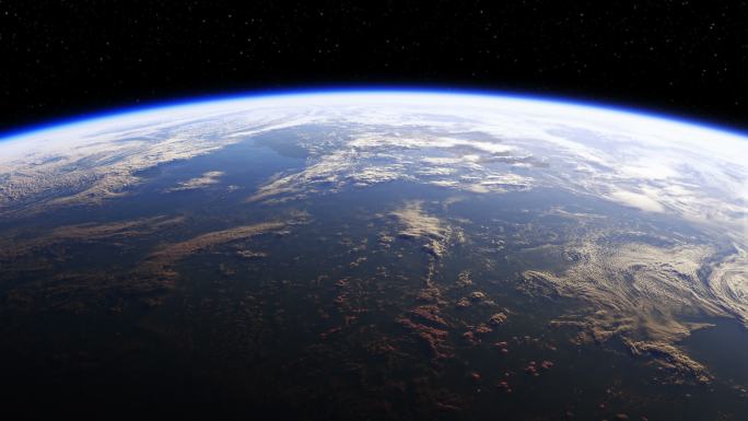 从太空看地球的惊人景象。