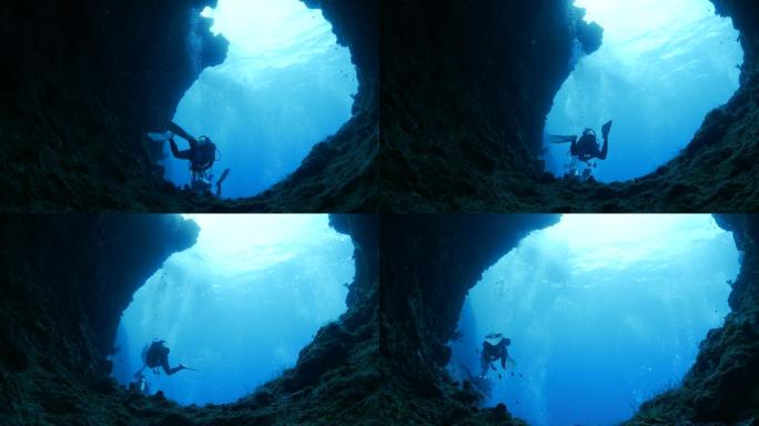 海底岩石大洞