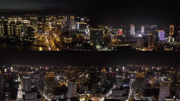 江北城市夜景航拍