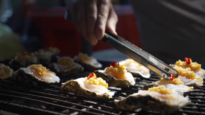 夜市美食街边摊大排档