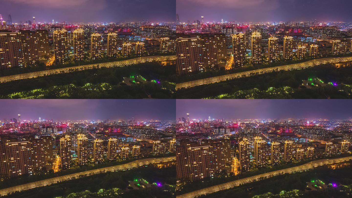 大气4K城市夜景航拍
