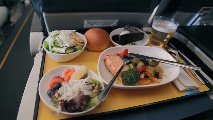 飞机上提供的食物