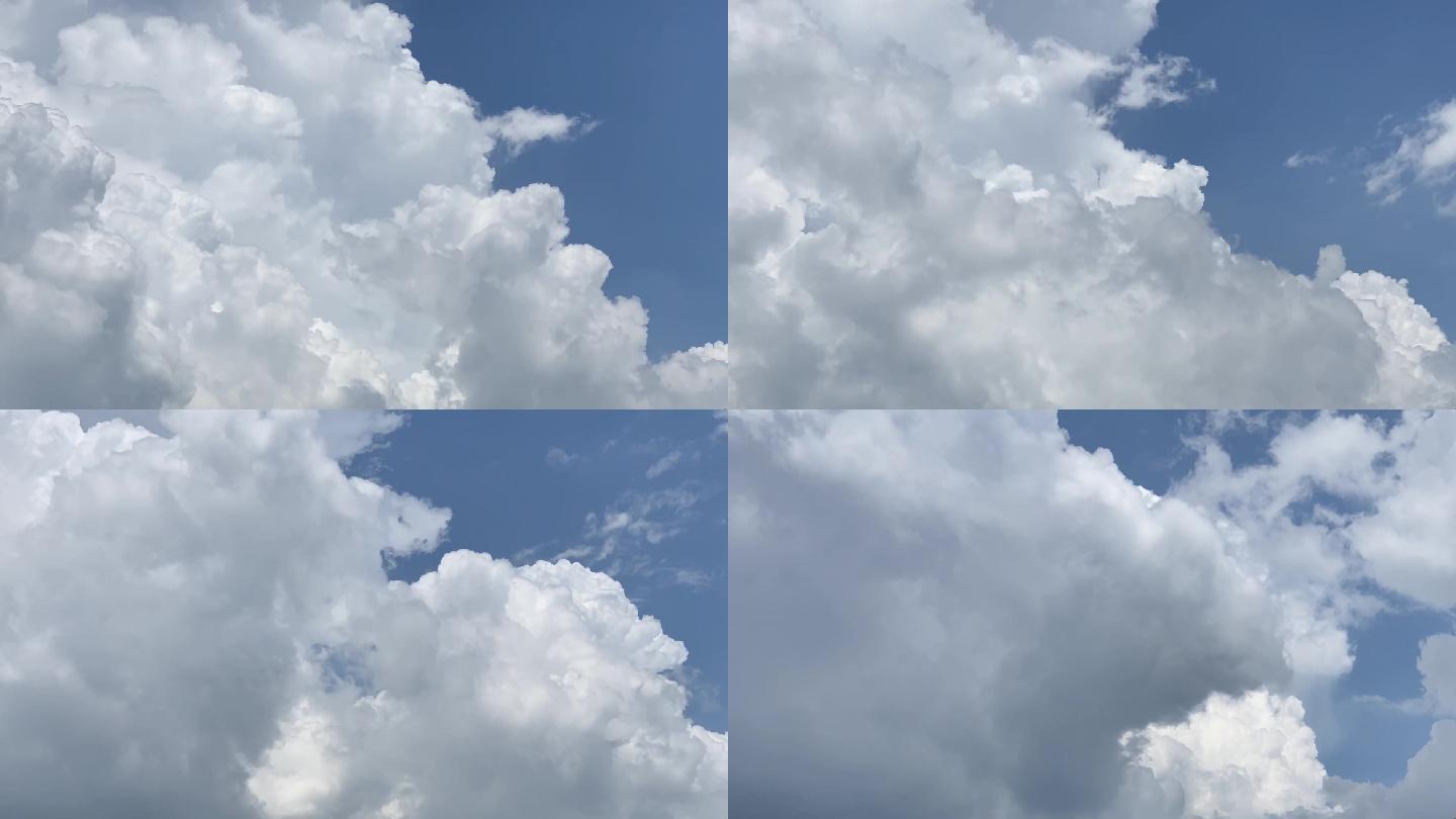 蓝天流动的云延时摄影