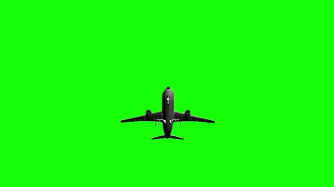 绿屏抠图 飞机飞过 飞机头顶飞过