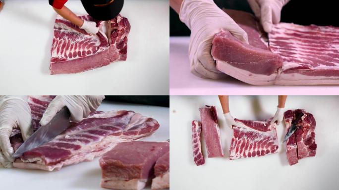 猪肉分割五花肉精分割步骤精五花肉F