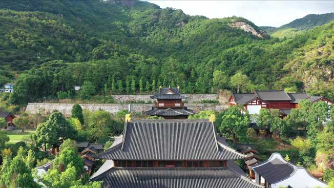 航拍禅宗寺院4K