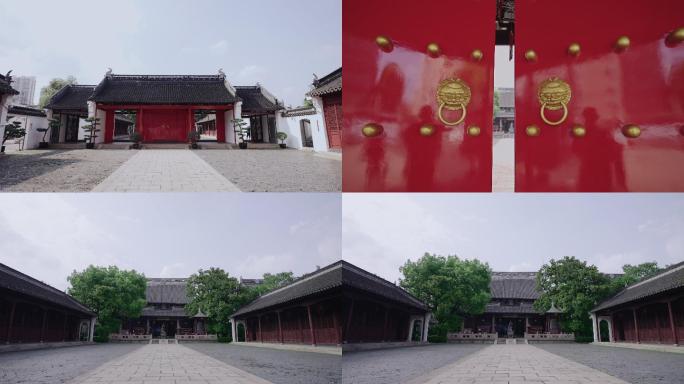 上海文庙古建筑开门