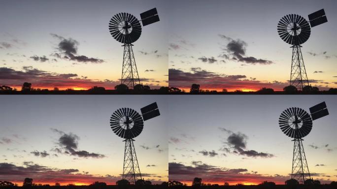 澳大利亚中部内陆一座大型风车