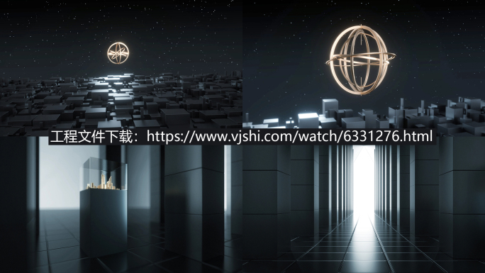 科技创意地产片头_视频素材