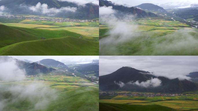 祁连卓尔山雨后风光