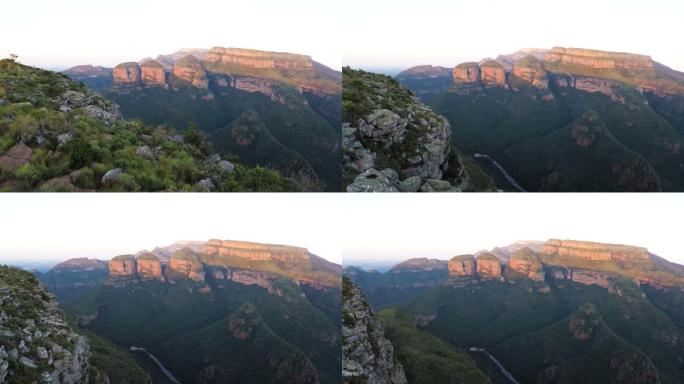 峡谷鸟瞰图旅游宣传片视频素材风光风景