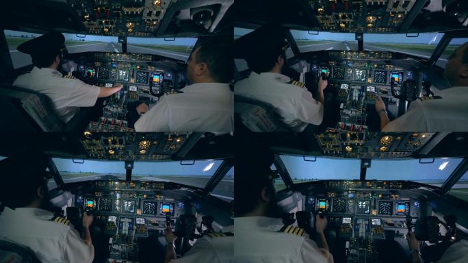 飞机驾驶室运输飞行按钮
