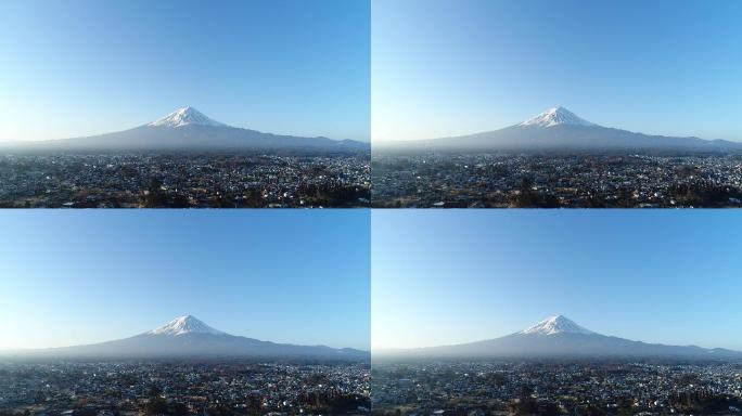 富士山景观小日子国家活火山冬季户外大场景