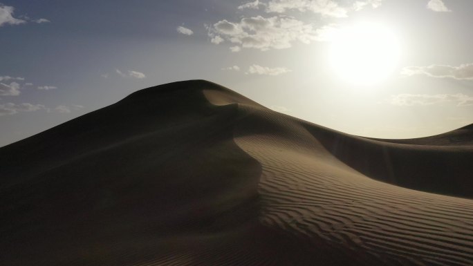 沙漠风沙实拍视频沙漠荒地刮风
