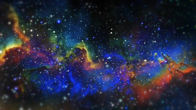 【4K宇宙】穿梭幻彩星云梦幻银河璀璨时空