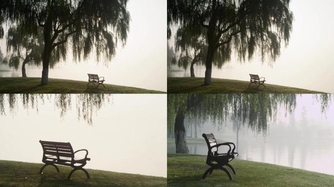 湖边长椅4K