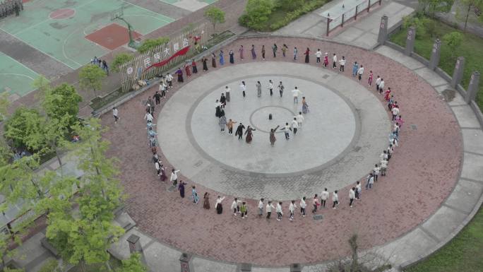 四川汶川新学校航拍