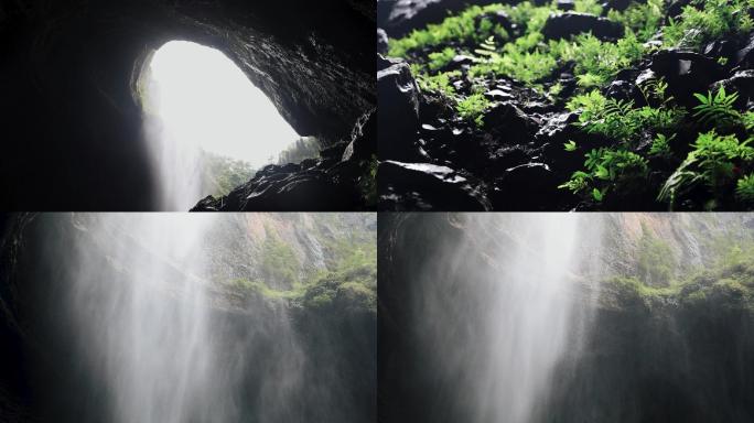 大峡谷瀑布激流壮观景色