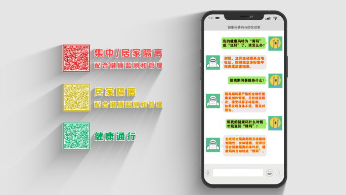 疫情防控-健康码MG动画