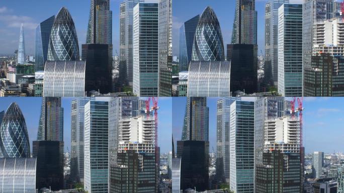 伦敦金融城。城市景观城市生活摩天大楼