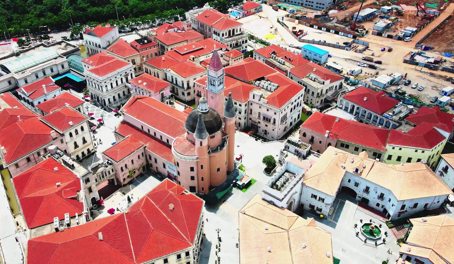 长沙华谊兄弟电影小镇航拍