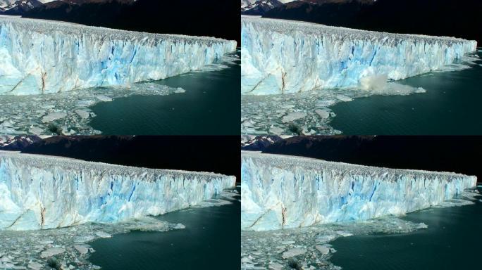 惊人的冰川崩塌自然地理巴塔哥尼亚-阿根廷