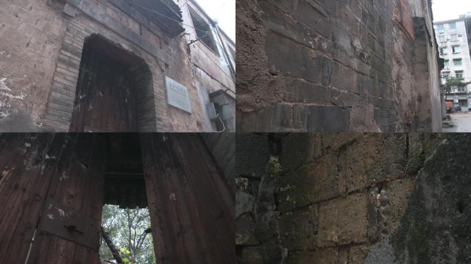 安庆市保护性建筑砖瓦墙壁门屋檐街道