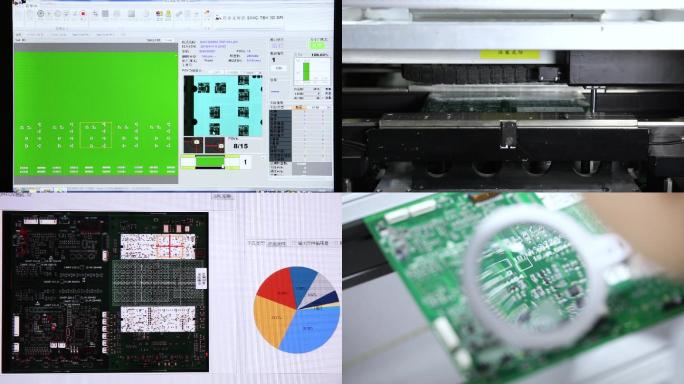 芯片生产车间，芯片检测，电子车间