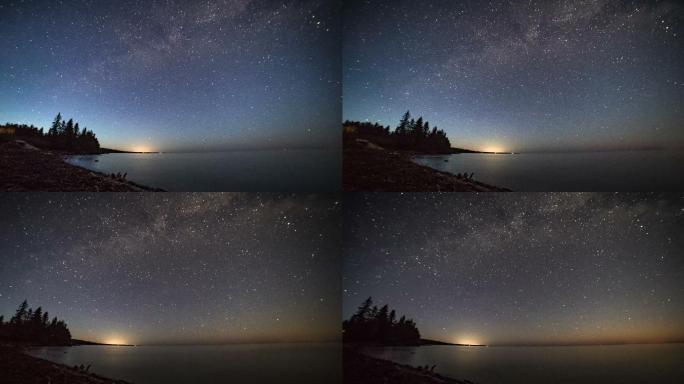 苏必利尔湖上的银河时空