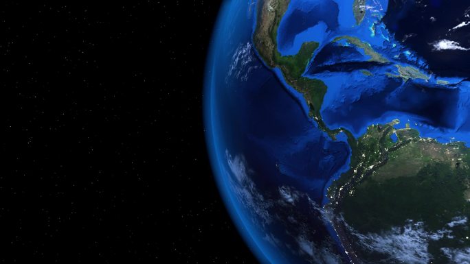 三维高清大气地球动画展示视频素材