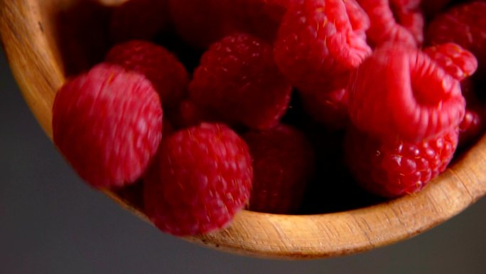 成熟的红树莓红树莓特写
