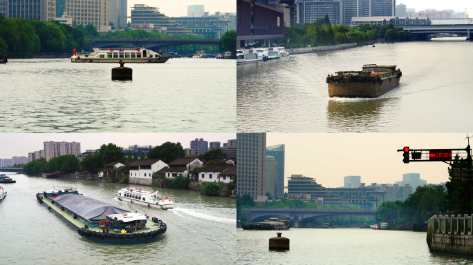 京杭大运河河运货船运输