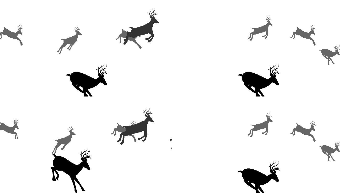 鹿跳跃动画