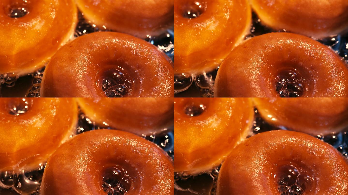 自制油炸甜甜圈宣传片视频素材
