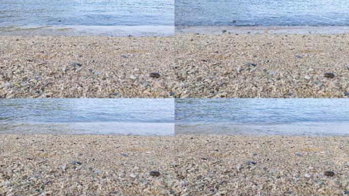4K沙滩海面实拍视频素材