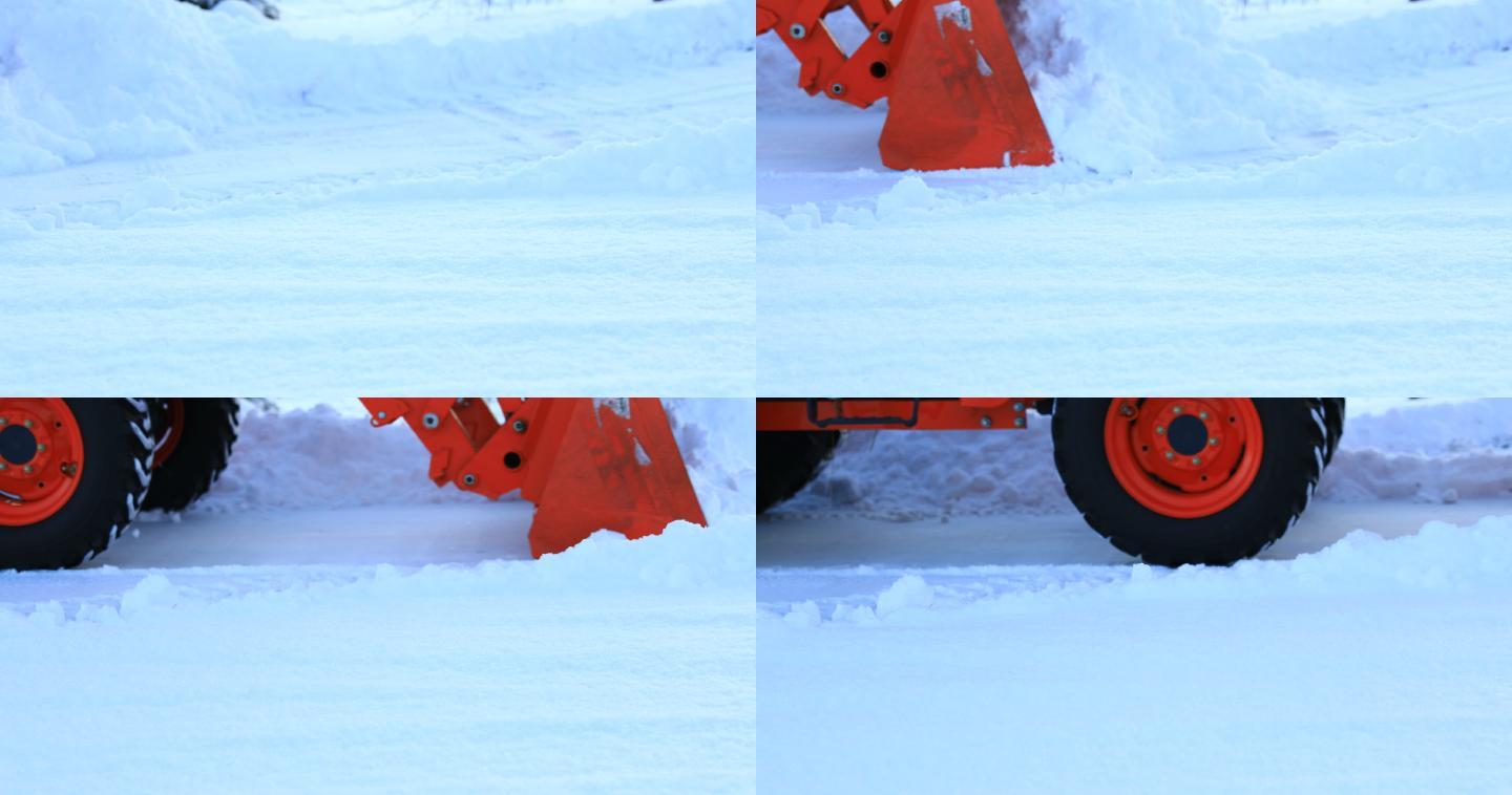 挖掘机铲雪拖拉机